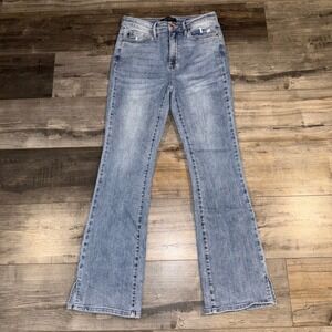 Judy Blue Womens 11/30 Slim Bootcut Jeans Light Wash Stretch Denim